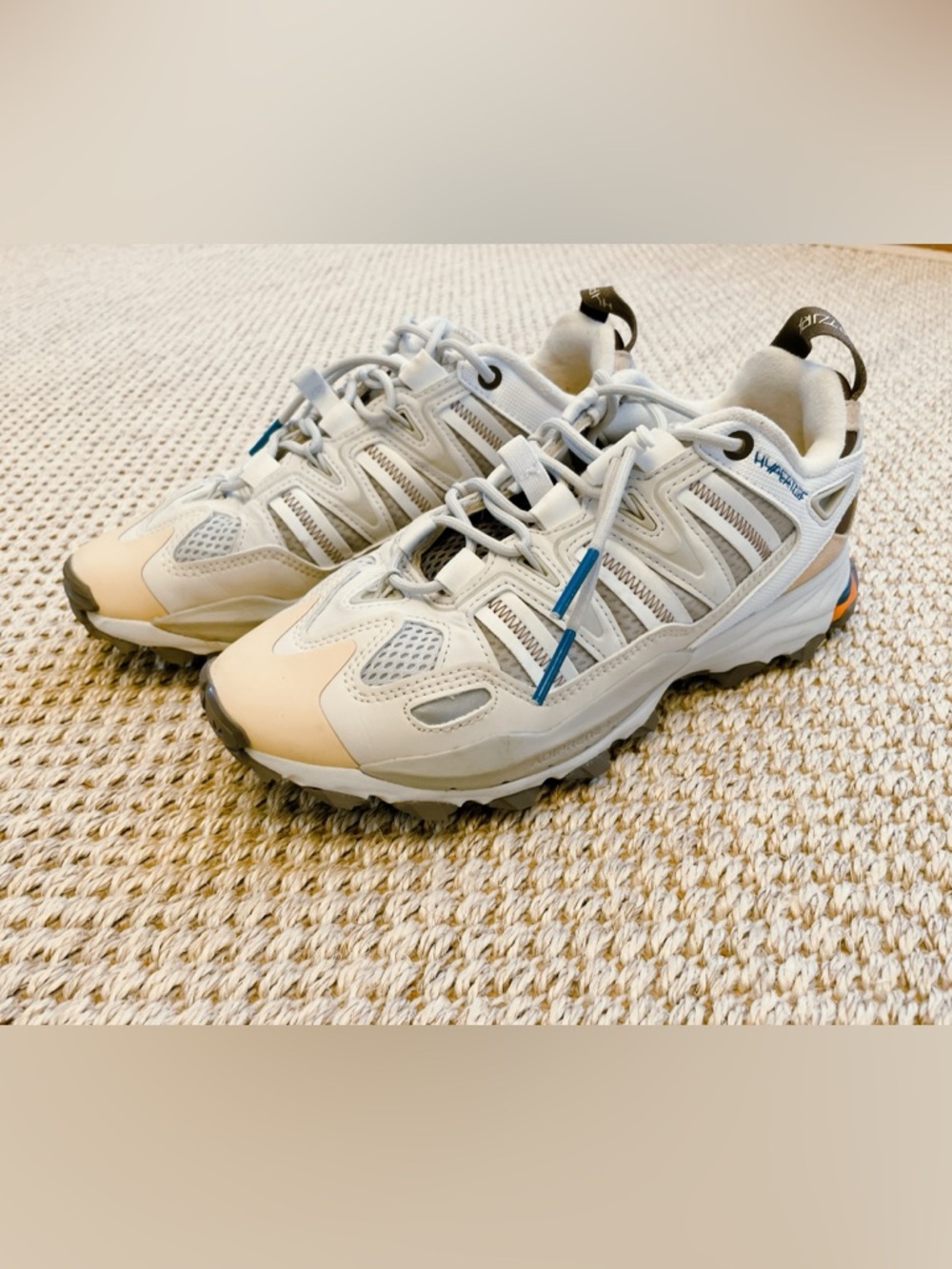 New Balance 610 Trail Running Sneakers in White and Beige